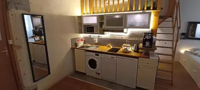 Cuisine ou kitchenette dans l'établissement LOGE DE L'OPERA