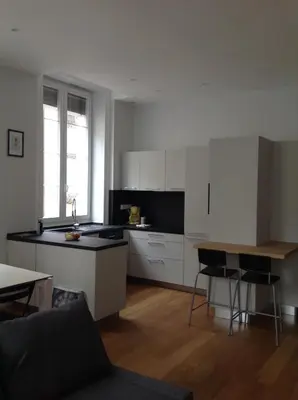 Cuisine ou kitchenette dans l'établissement Charme et Modernité au Cœur de Lyon