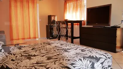 Télévision ou salle de divertissement dans l'établissement Villa Seignemartin