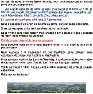 Plan de l'établissement Le Temps d'une Pause