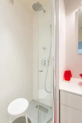 Salle de bains dans l'établissement Chambre d'hôtes La Merciere