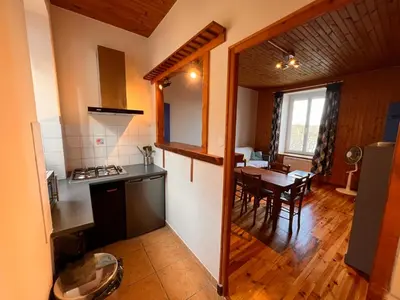 Cuisine ou kitchenette dans l'établissement Le gite des mariniers