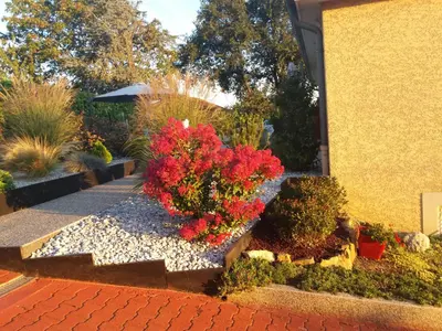 Jardin de l'établissement Ma maison fleurie proche AEROPORT LYON ST EXUPERY, LDLC ARENA, Groupama Stadium,Eurexpo