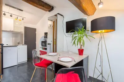 Cuisine ou kitchenette dans l'établissement Lyon