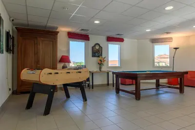 Coin salon dans l'établissement Hotel Le Chatard