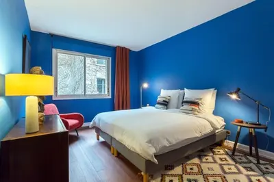 Un ou plusieurs lits dans un hébergement de l'établissement Stella - Furnished apartment - Downtown Lyon