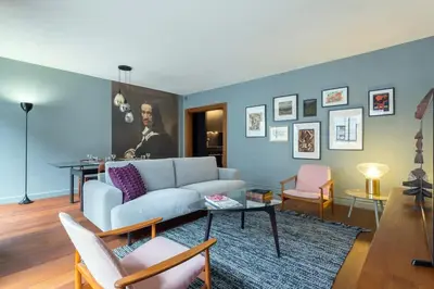 Coin salon dans l'établissement Stella - Furnished apartment - Downtown Lyon