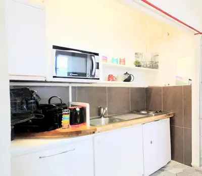 Cuisine ou kitchenette dans l'établissement Charming studio Bellecour quiet ideal situation