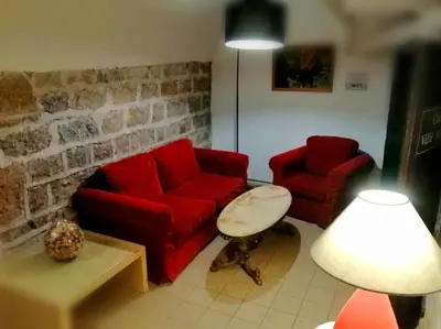 Coin salon dans l'établissement VTF Le Domaine Les Hautannes