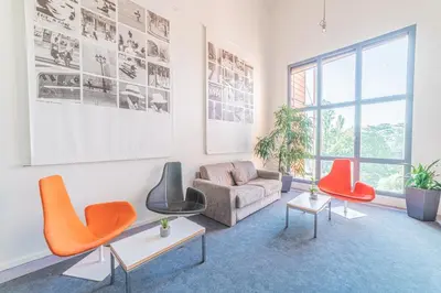 Coin salon dans l'établissement Residence Montempo Appart'Hôtel Lyon Cite Internationale