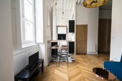 Télévision ou salle de divertissement dans l'établissement Doyenné Vieux Lyon