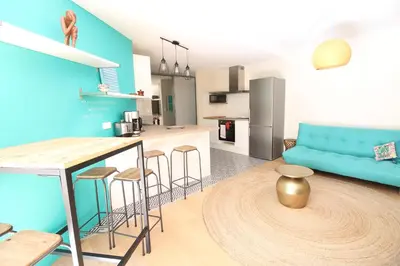 Cuisine ou kitchenette dans l'établissement Mon Appart A VILLON-MONPLAISIR