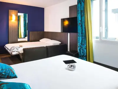 Un ou plusieurs lits dans un hébergement de l'établissement Ibis Styles Lyon Centre - Gare Part Dieu