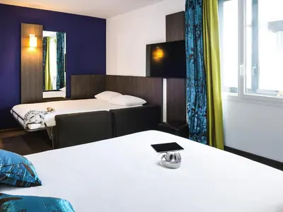 Un ou plusieurs lits dans un hébergement de l'établissement Ibis Styles Lyon Centre - Gare Part Dieu