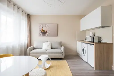 Cuisine ou kitchenette dans l'établissement Appartement Lyon Gerland - Enjoy in Lyon