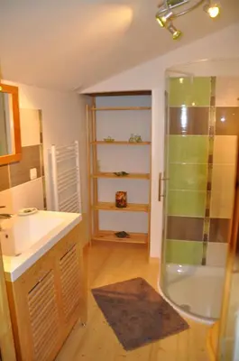 Salle de bains dans l'établissement Ferme Passion