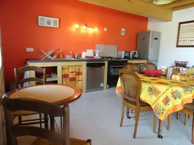 Cuisine ou kitchenette dans l'établissement Ferme Passion