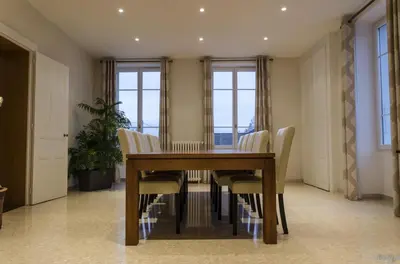 Coin salon dans l'établissement Villa La Maternite
