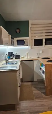 Cuisine ou kitchenette dans l'établissement Le matru