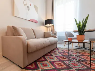 Coin salon dans l'établissement Macé Studio Apartment