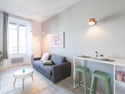 Coin salon dans l'établissement Macé Studio Apartment