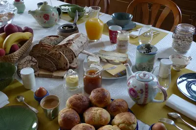 Nourriture dans la maison d'hôtes ou à proximité