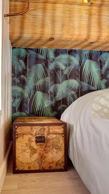 Un ou plusieurs lits dans un hébergement de l'établissement La Casa Jungle - Spa - Lyon Centre, Pentes de la Croix Rousse
