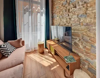 Télévision ou salle de divertissement dans l'établissement La Casa Jungle - Spa - Lyon Centre, Pentes de la Croix Rousse