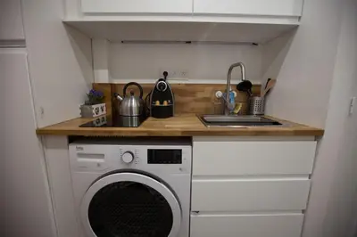 Cuisine ou kitchenette dans l'établissement Hamac Suites - Studio Ainay 4 - Hyper centre Lyon