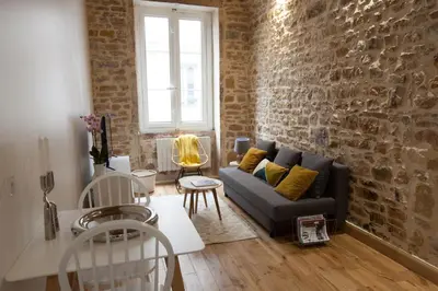 Coin salon dans l'établissement Hamac Suites - Studio Ainay 4 - Hyper centre Lyon