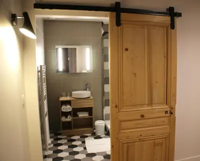 Salle de bains dans l'établissement Hotel Saint Vincent