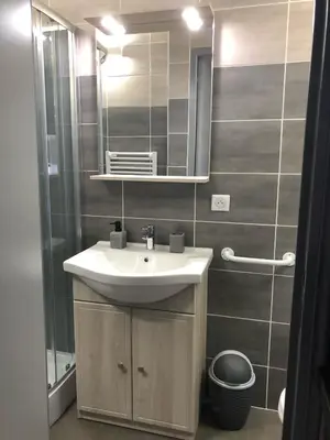 Salle de bains dans l'établissement Chambres d'Hôtes Chez Florence