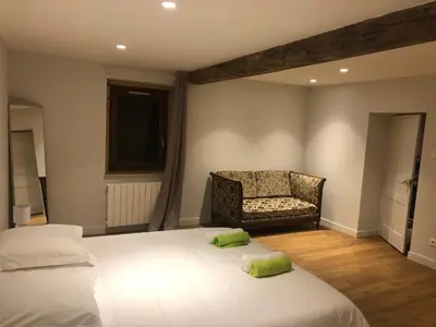 Un ou plusieurs lits dans un hébergement de l'établissement Domaine des Dutreve
