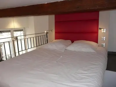 Un ou plusieurs lits dans un hébergement de l'établissement Le 12 Pierres - Croix-Rousse - Cosy & Design
