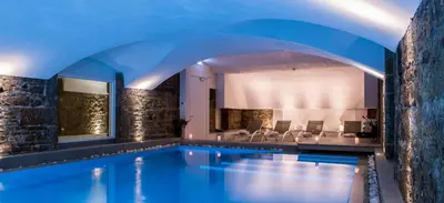 Piscine de l'établissement Boscolo Lyon Hotel & Spa ou située à proximité