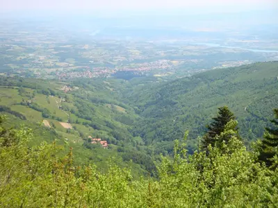 Paysage naturel près de la maison d'hôtes