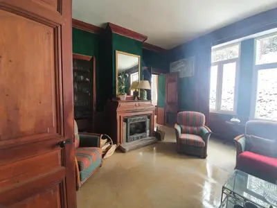 Coin salon dans l'établissement Chateau de Bonnevaux