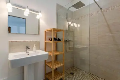 Salle de bains dans l'établissement MAISON EOLE