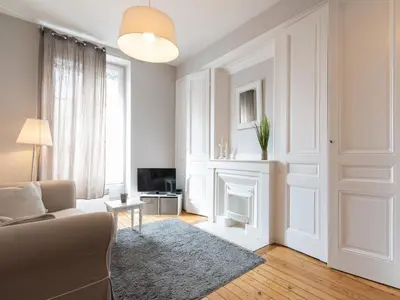 Télévision ou salle de divertissement dans l'établissement Le Nid Lyonnais - Le Vienne