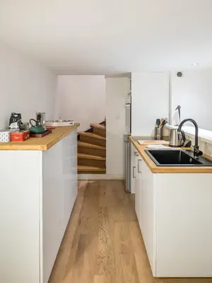 Cuisine ou kitchenette dans l'établissement Honorê - Suite Vaubecour