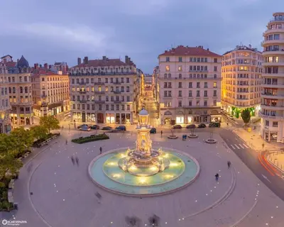 Vue générale sur Dagneux ou vue de la ville depuis la maison d'hôtes