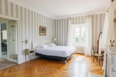 Un ou plusieurs lits dans un hébergement de l'établissement Château Bellevue-Domaines Loron