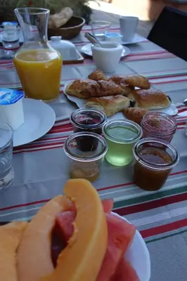 Nourriture dans la maison d'hôtes ou à proximité