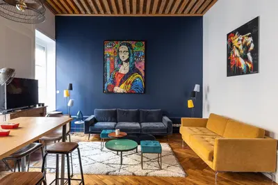 Coin salon dans l'établissement DIFY Roi Lyon - Hotel de Ville