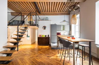Cuisine ou kitchenette dans l'établissement DIFY Roi Lyon - Hotel de Ville