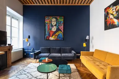 Coin salon dans l'établissement DIFY Roi Lyon - Hotel de Ville