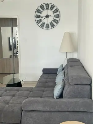 Coin salon dans l'établissement Appartement Laurent Bonnevay
