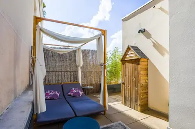 Balcon ou terrasse dans l'établissement Lyon Premium - 7e Ciel Rooftop Panoramique