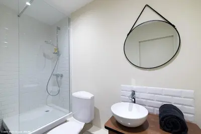 Salle de bains dans l'établissement Studio Design Paraisos