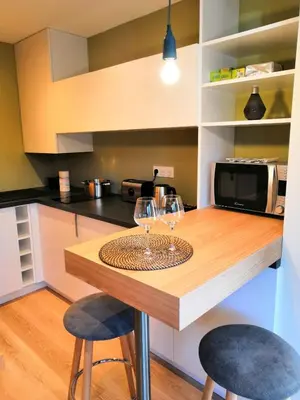 Cuisine ou kitchenette dans l'établissement Studio Design Paraisos